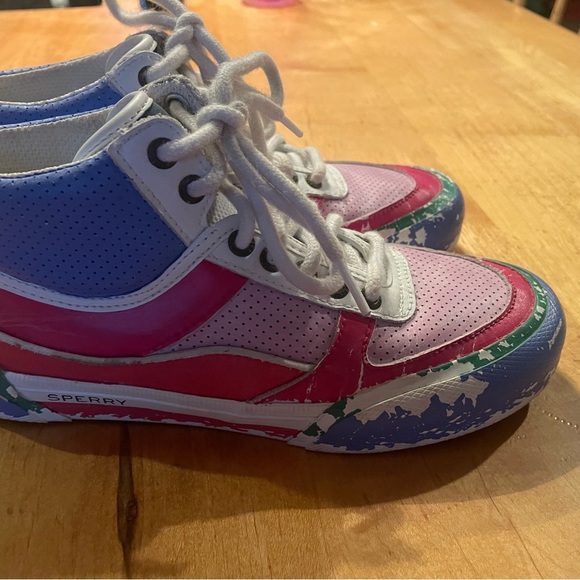 Sperry women’s multi color high top sneaker size 5.5 - Picture 2 of 8